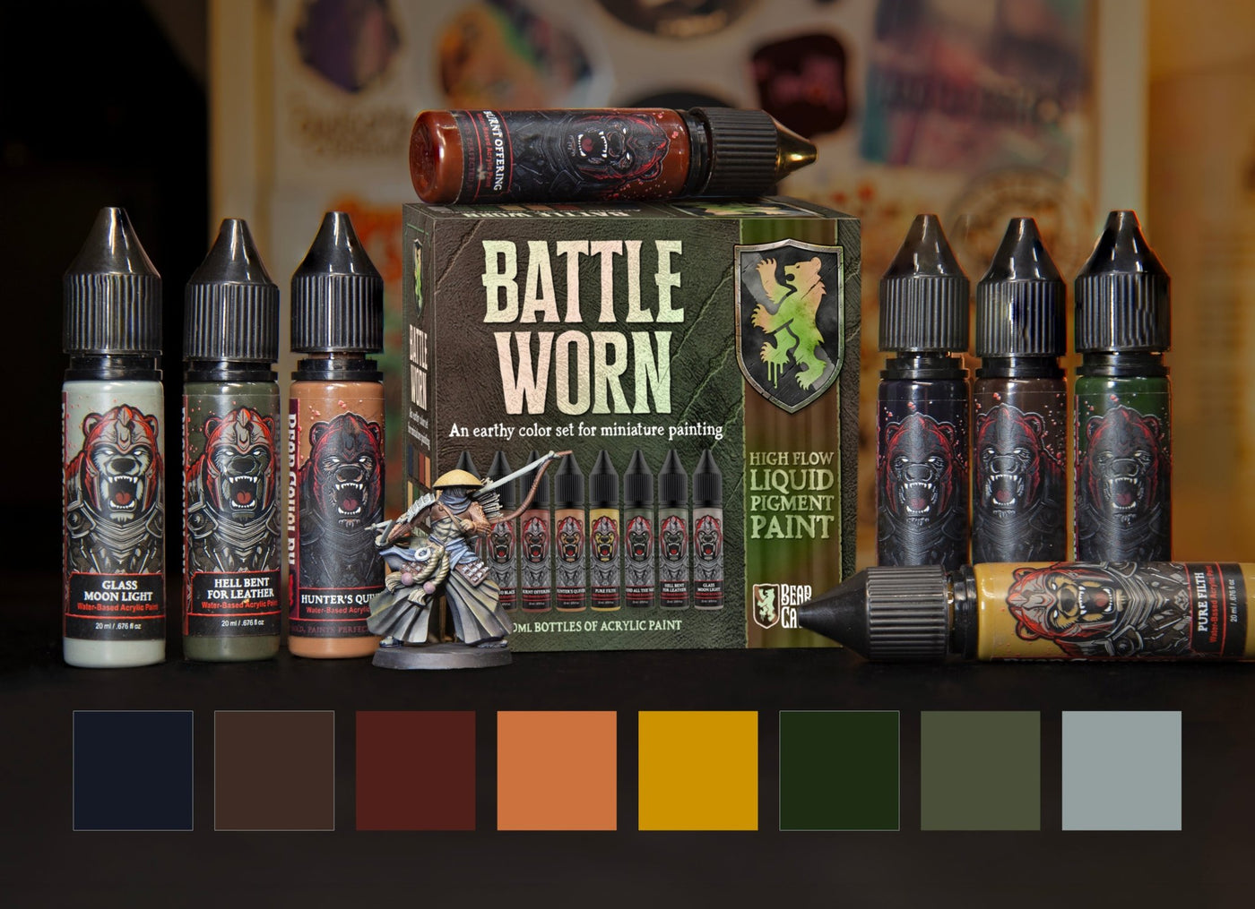Battle Worn Paint Set - Bear Cavalry Paints