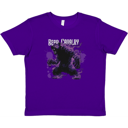 Premium Kids Crewneck T-shirt - Bear Cavalry Paints