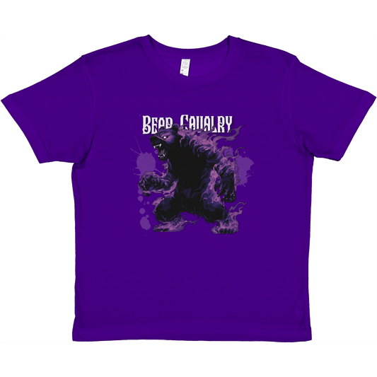 Premium Kids Crewneck T-shirt - Bear Cavalry Paints